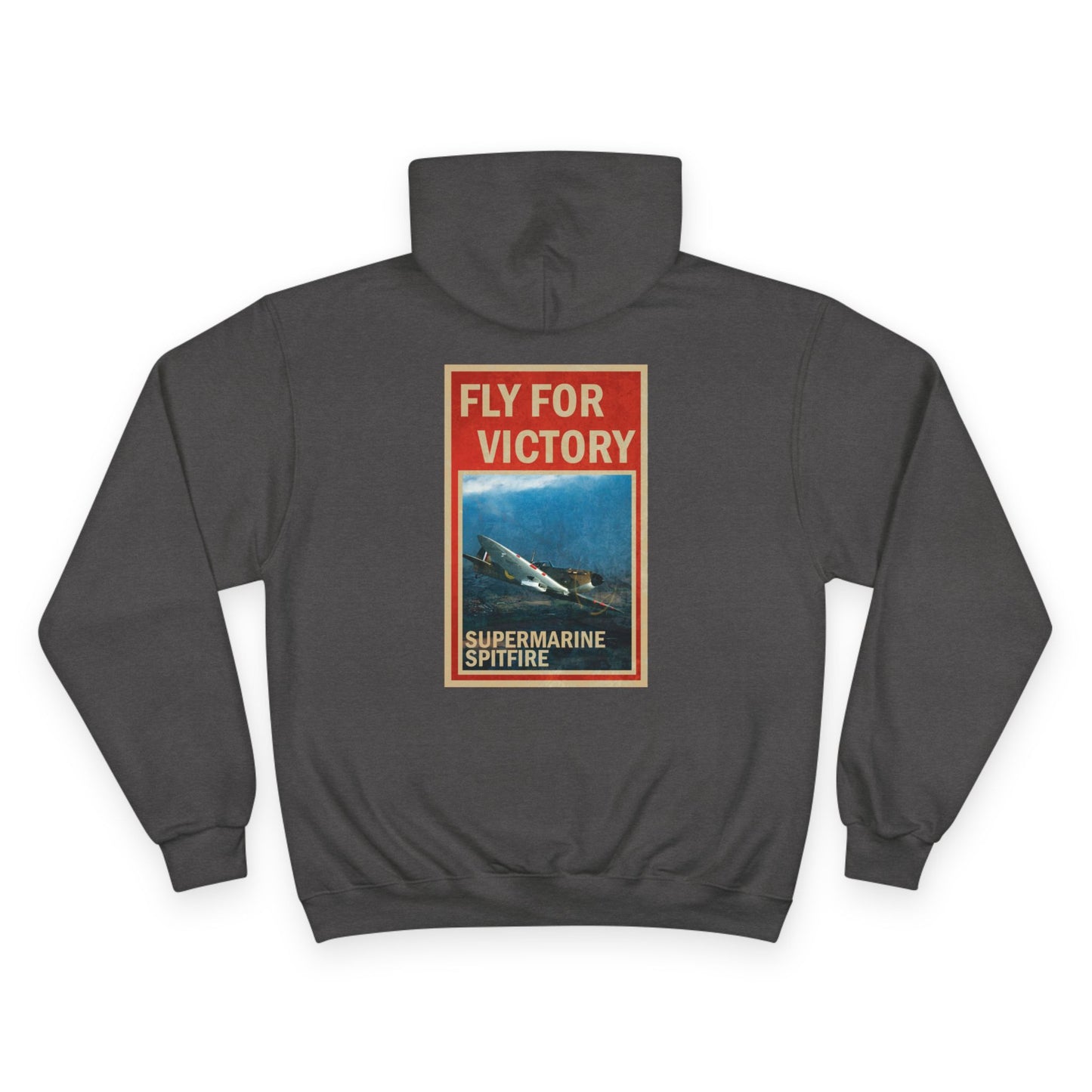 Fly for Victory Vintage Spitfire Champion Hoodie