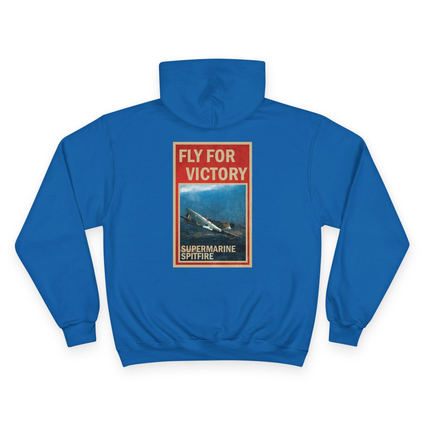 Fly for Victory Vintage Spitfire Champion Hoodie