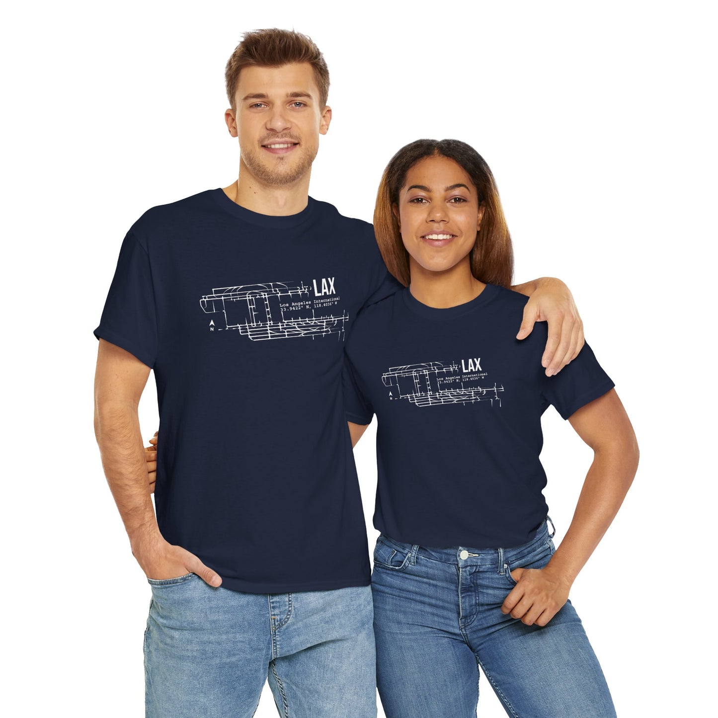 LAX Airport Heavy Cotton Tee
