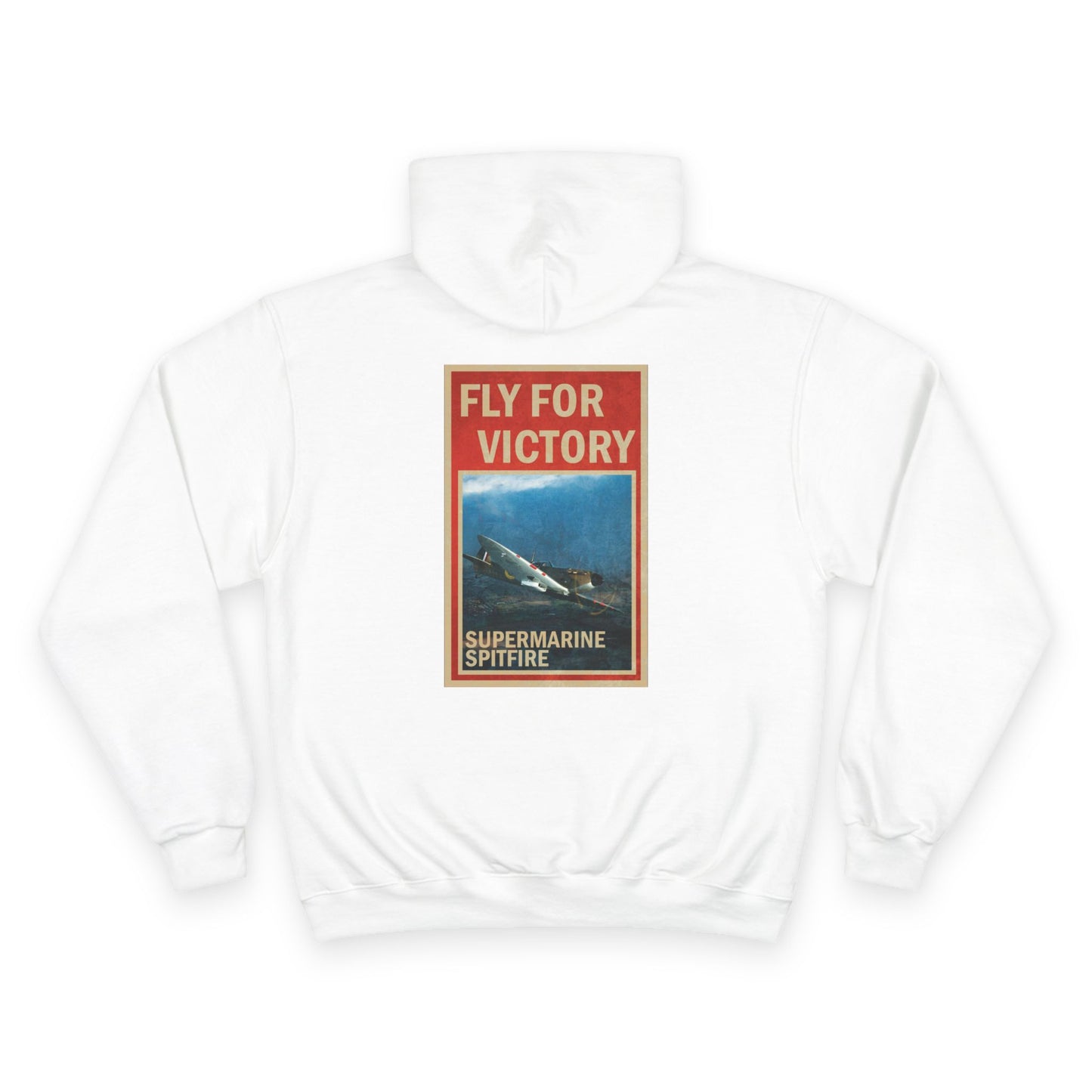 Fly for Victory Vintage Spitfire Champion Hoodie