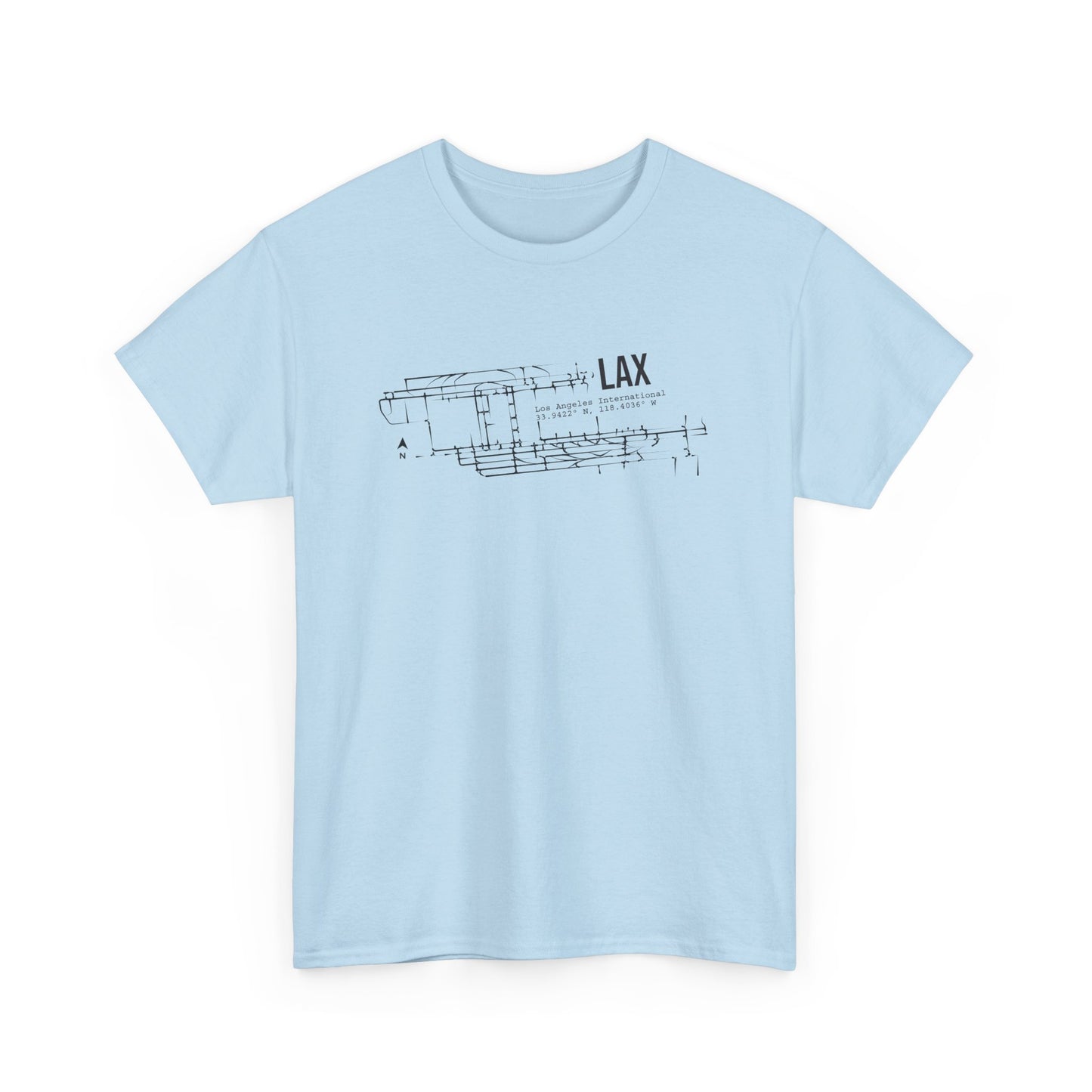 LAX Airport Heavy Cotton Tee