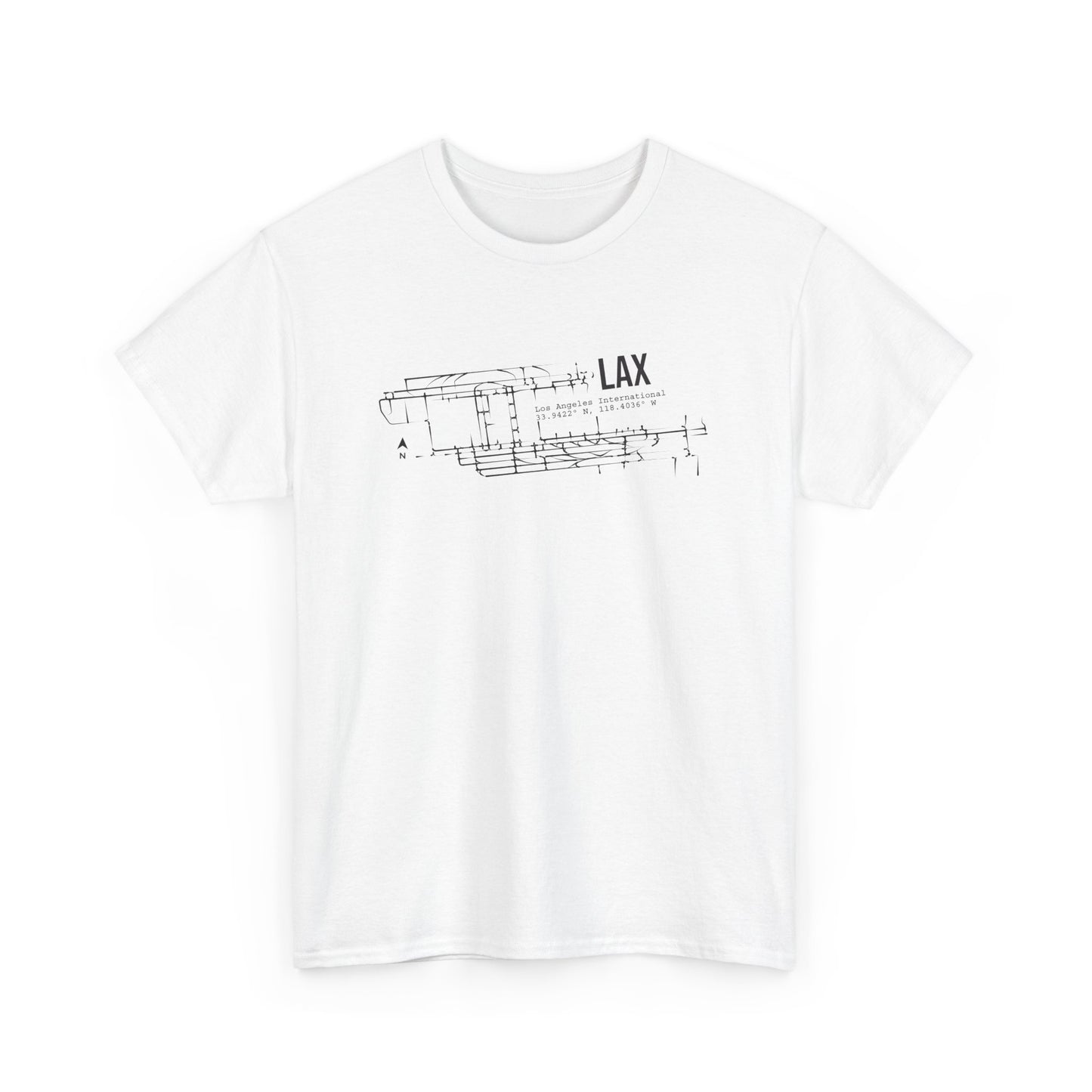 LAX Airport Heavy Cotton Tee