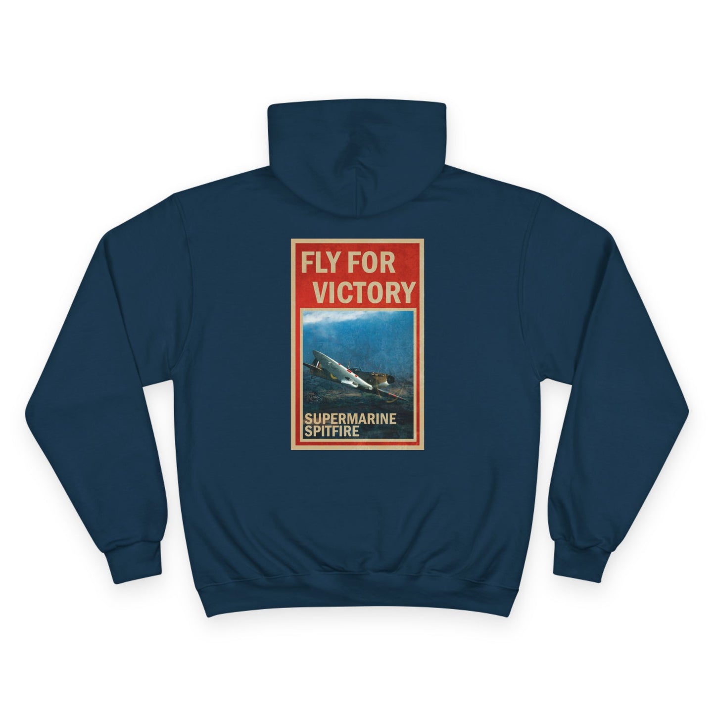 Fly for Victory Vintage Spitfire Champion Hoodie