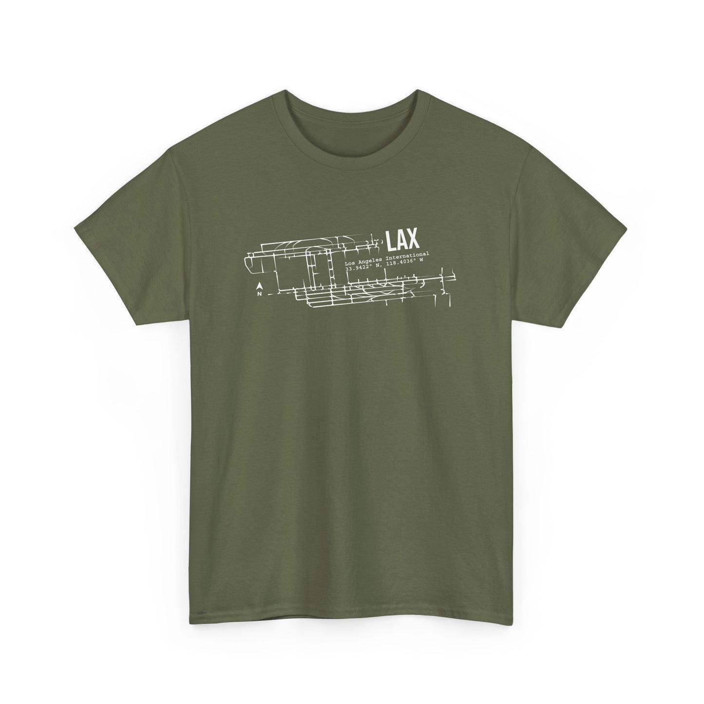LAX Airport Heavy Cotton Tee