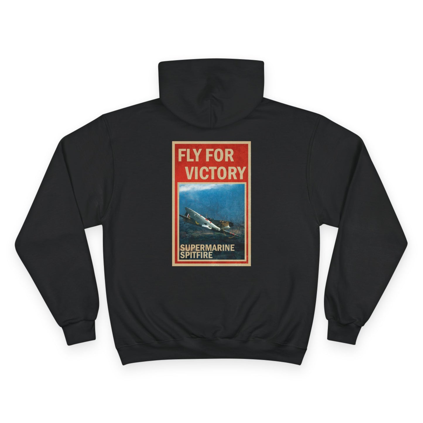 Fly for Victory Vintage Spitfire Champion Hoodie