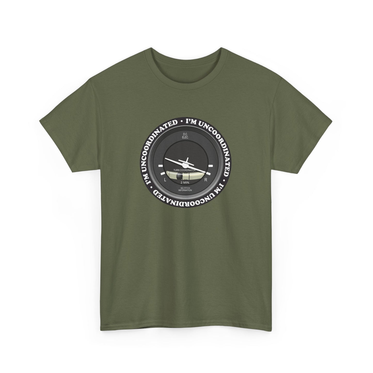 "I'm Uncoordinated" Turn Coordinated Heavy Cotton Tee