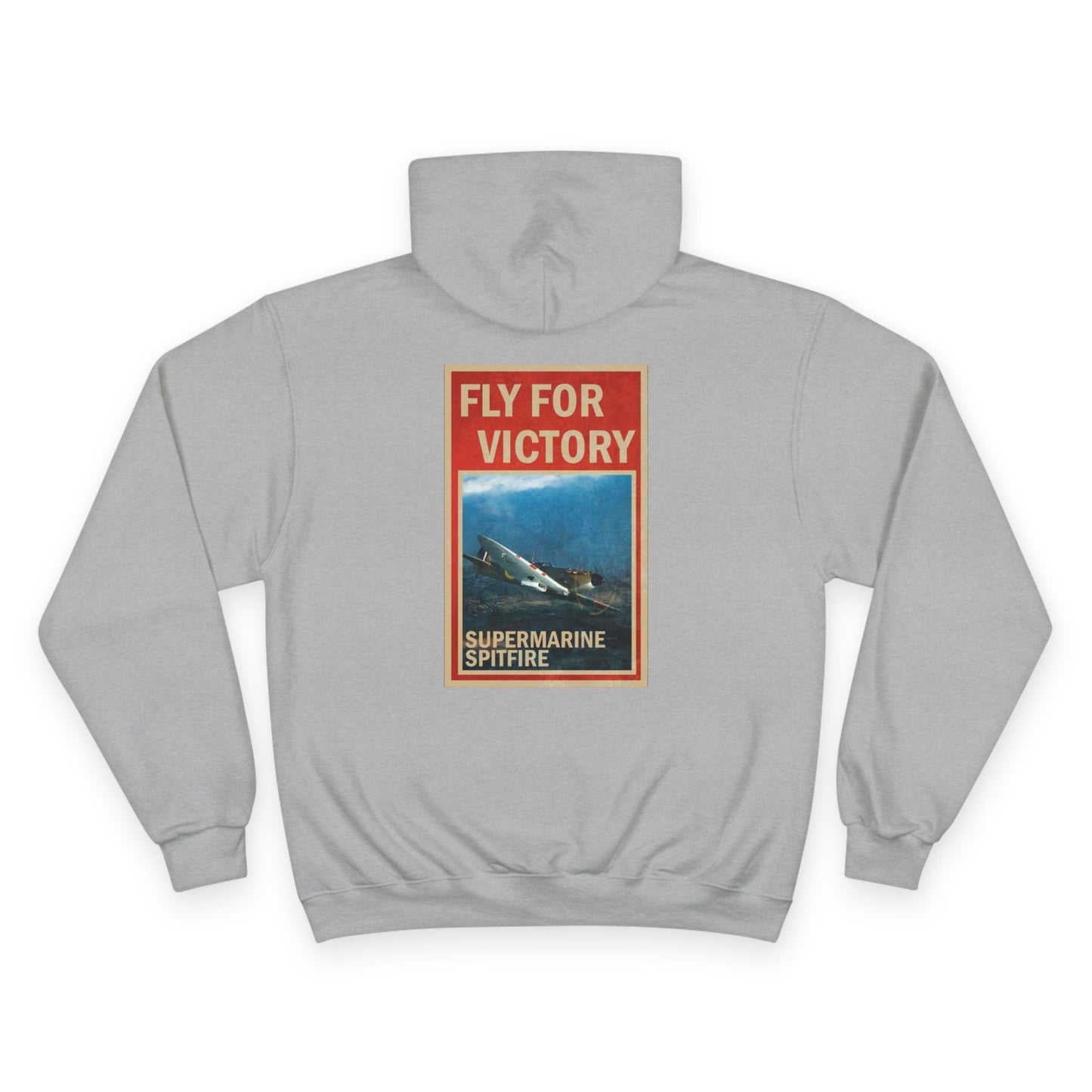 Fly for Victory Vintage Spitfire Champion Hoodie