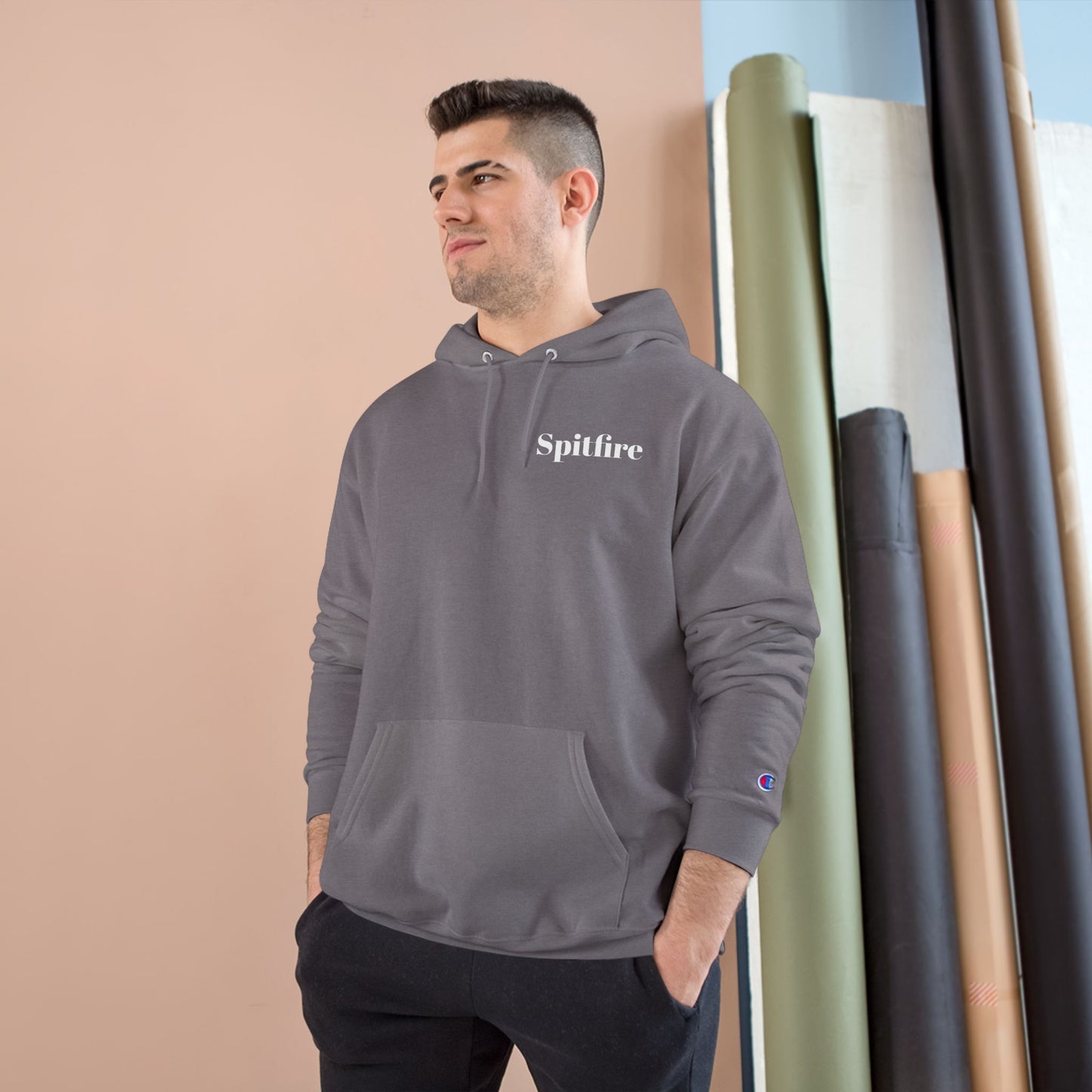 Fly for Victory Vintage Spitfire Champion Hoodie