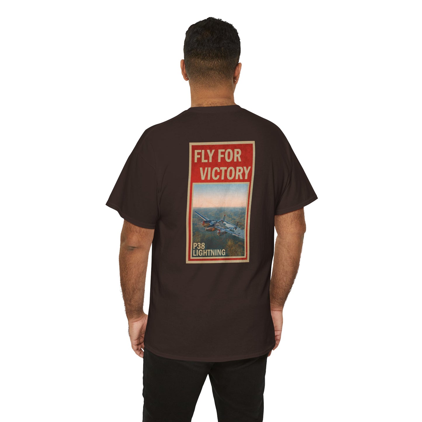 P38 Lightning "Fly For Victory" Heavy Cotton Tee