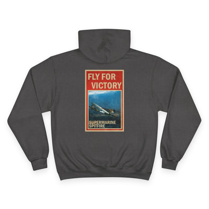 Fly for Victory Vintage Spitfire Champion Hoodie