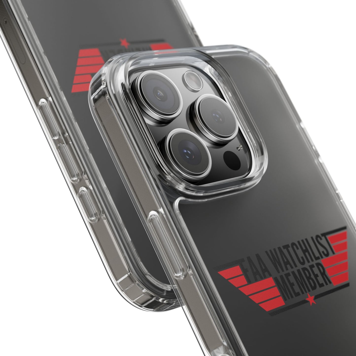FAA Watchlist Member Clear Phone Case