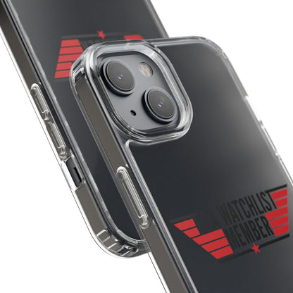 FAA Watchlist Member Clear Phone Case