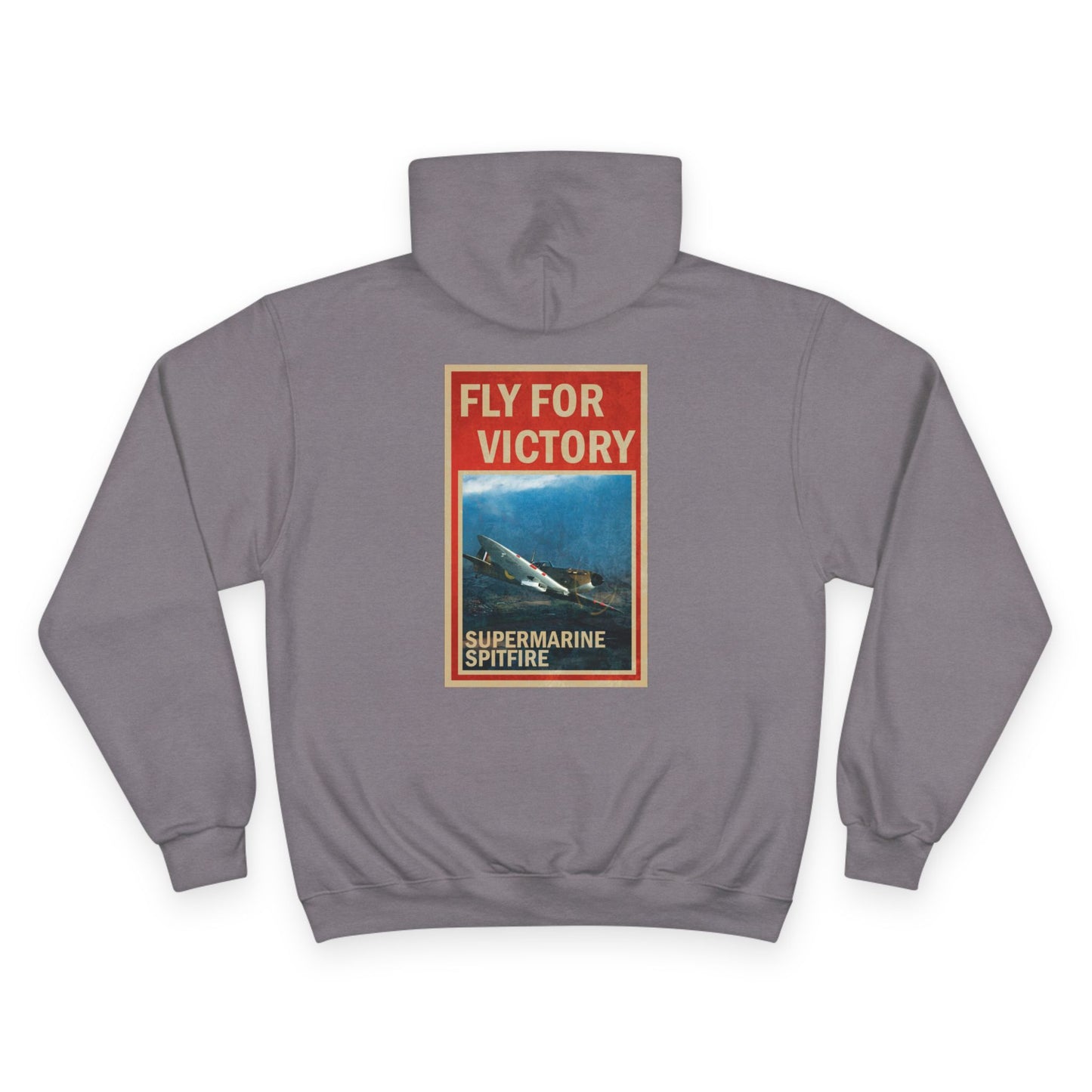 Fly for Victory Vintage Spitfire Champion Hoodie