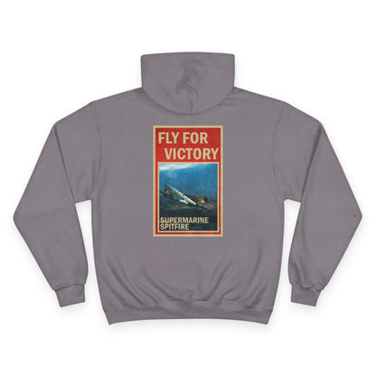Fly for Victory Vintage Spitfire Champion Hoodie