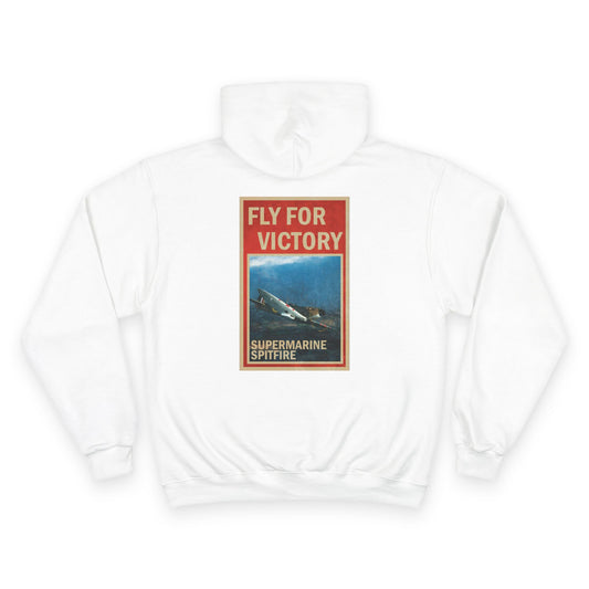 Fly for Victory Vintage Spitfire Champion Hoodie