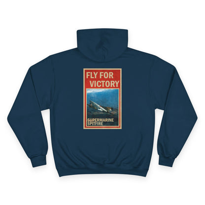 Fly for Victory Vintage Spitfire Champion Hoodie