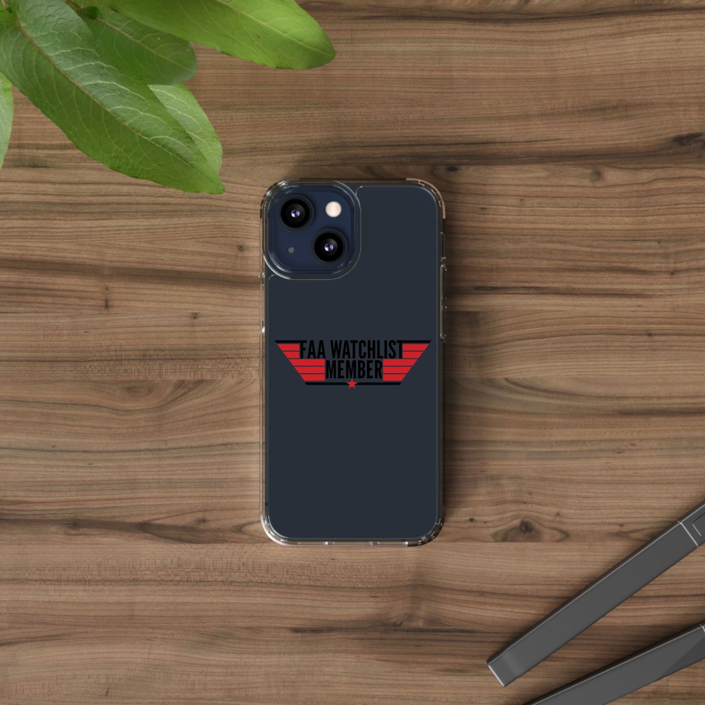 FAA Watchlist Member Clear Phone Case