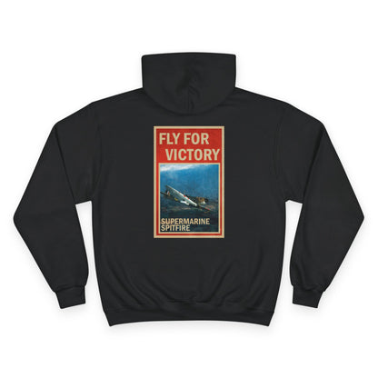 Fly for Victory Vintage Spitfire Champion Hoodie