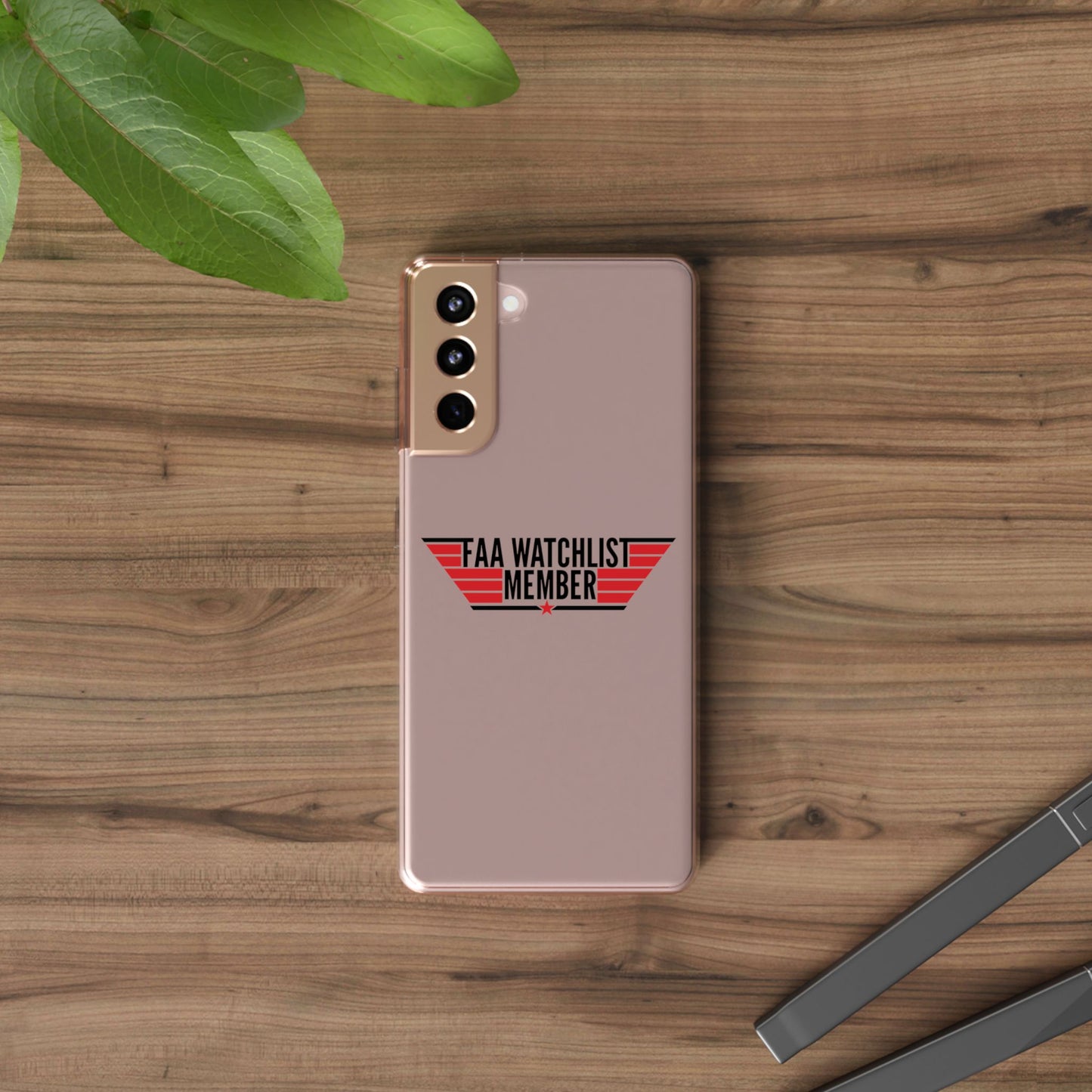 FAA Watchlist Member Clear Phone Case