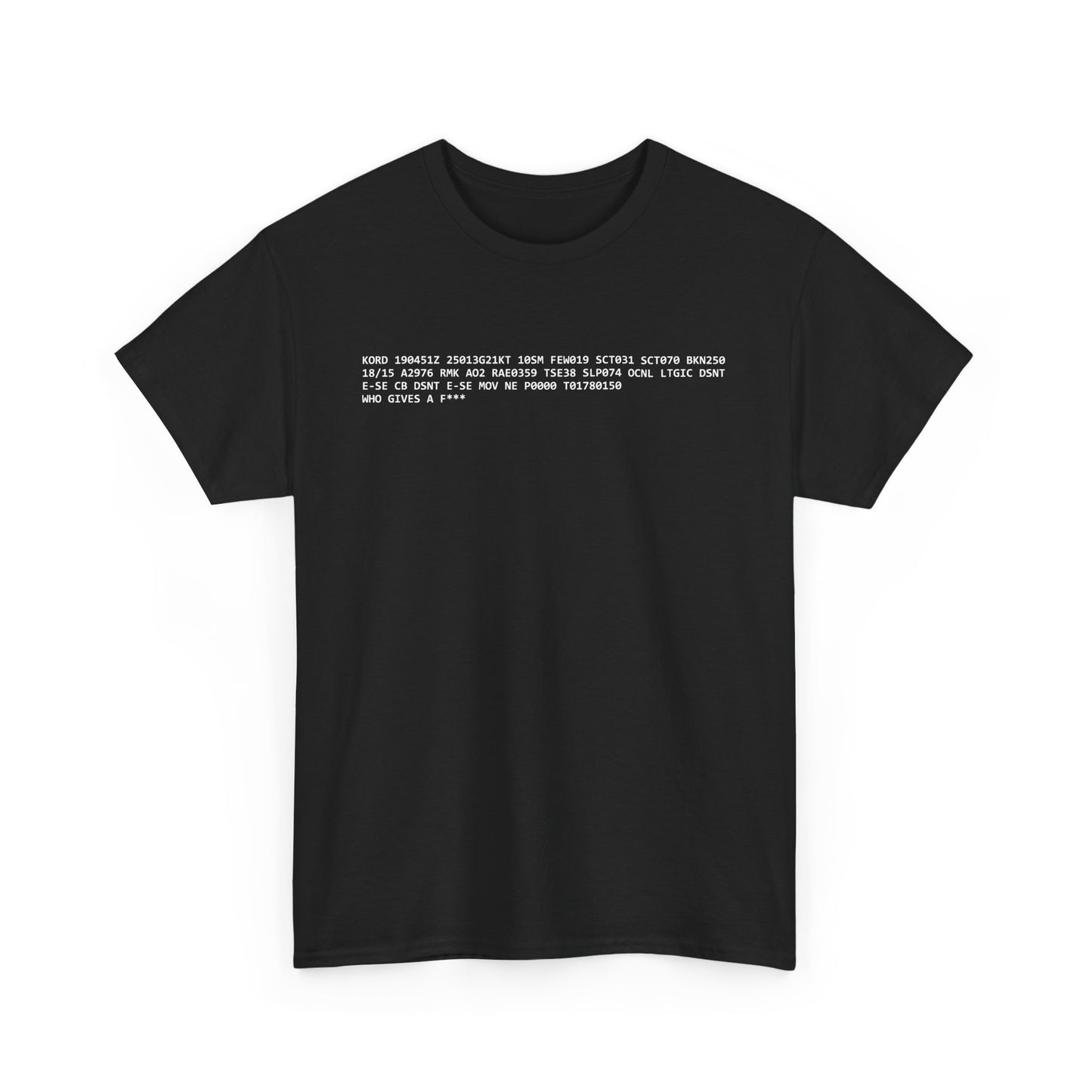 METAR/TAF #1 Heavy Cotton Tee