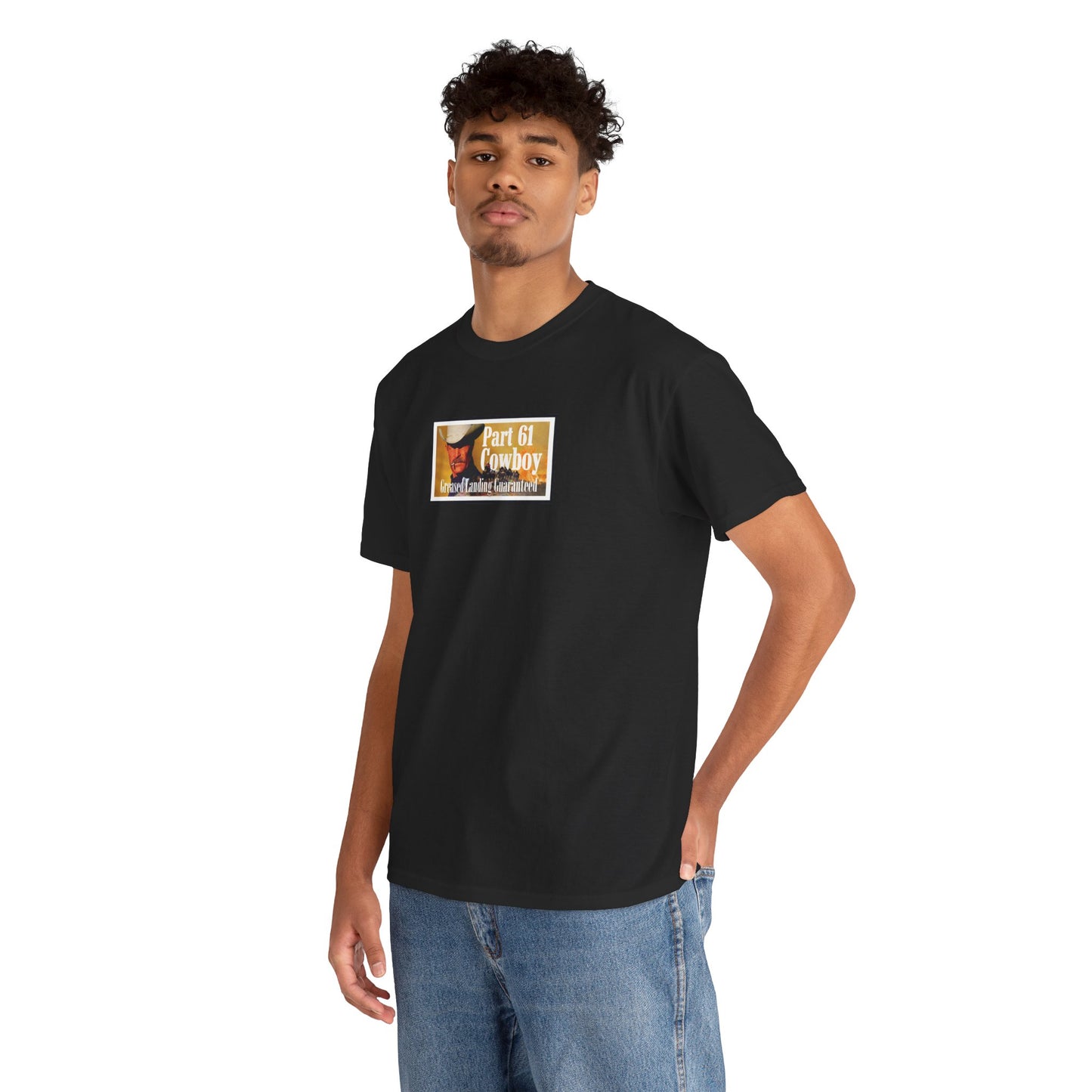"Greased Landing Guaranteed" Heavy Cotton Tee
