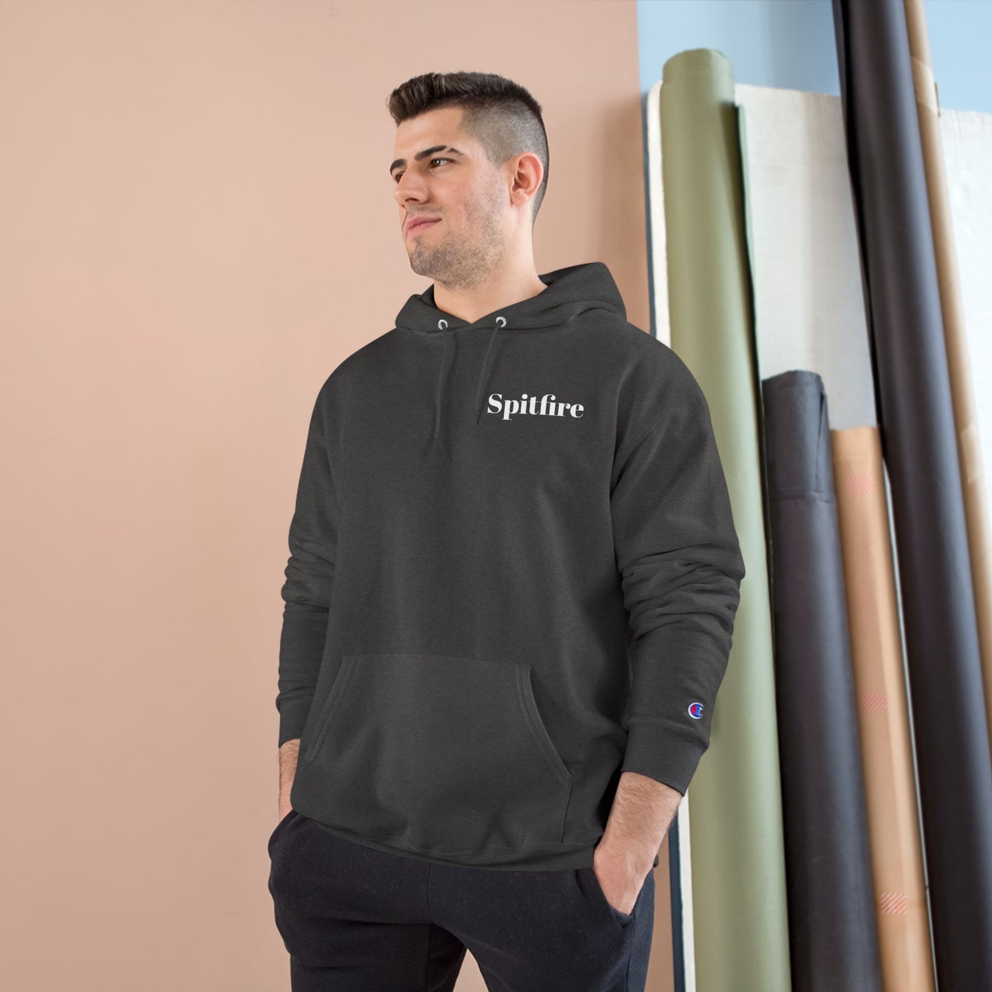 Fly for Victory Vintage Spitfire Champion Hoodie